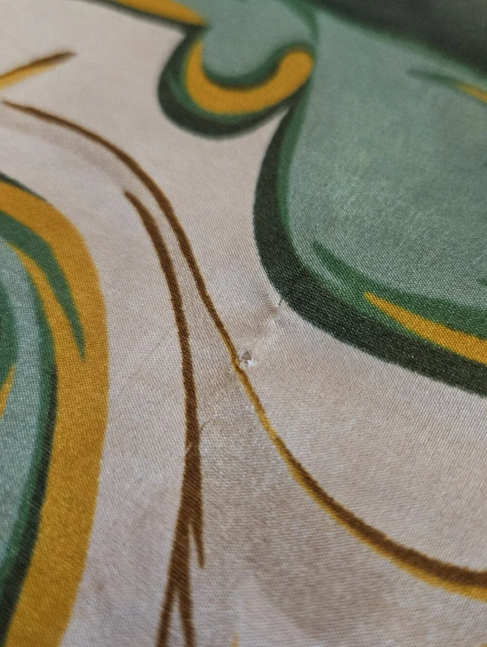 100% Silk Orange Floral Printed Scarf Wrap
